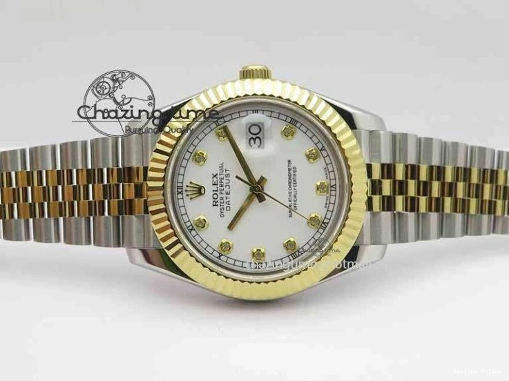0113 DateJust II 41mm SS YG BP Maker Best Edition White Diam Dial On Jubilee Bracelet A ModernLook 3663